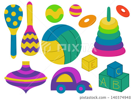 Set of cute vector illustrations Set of cute vector illustrations 140374948
