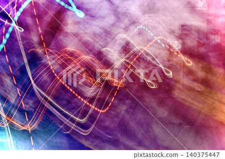 A fantastical abstract background with trails of purple and pink light. A fantastical abstract background with trails of purple and pink light. 140375447