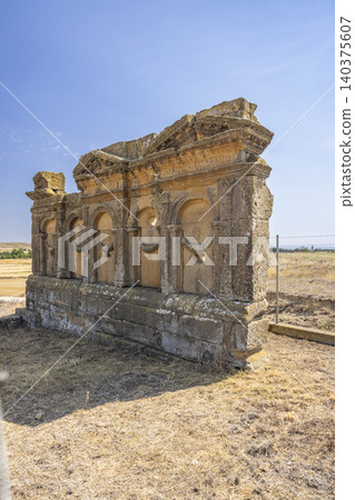 Roman Mausoleum of the Atilii in Sadaba, Aragon, Spain Roman Mausoleum of the Atilii in Sadaba, Aragon, Spain 140375607