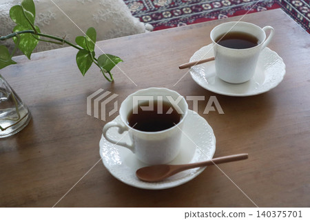 A relaxing tea time. A relaxing tea time. 140375701
