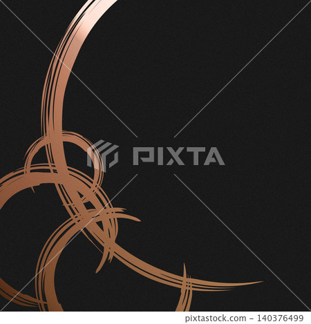 Background material with a circular pattern drawn with a brush. 140376499
