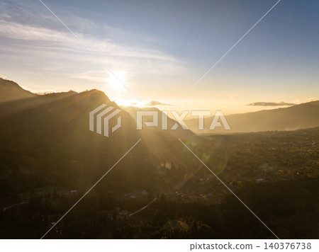 Amazing Mount Bromo volcano during sunrise from king kong viewpoint on Mountain Penanjakan in Bromo Tengger Semeru National Park,East Java,Indonesia.Nature landscape background Amazing Mount Bromo volcano during sunrise from king kong viewpoint on Mountain Penanjakan in Bromo Tengger Semeru National Park,East Java,Indonesia.Nature landscape background 140376738