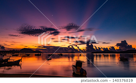 Sunset sky Nature background Beautiful Light Sunset or sunrise over sea Amazing clouds in sunset sky nature light cloud background 140376819