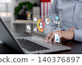 Customer Insights Dashboard and Audience Analytics Concept 140376897