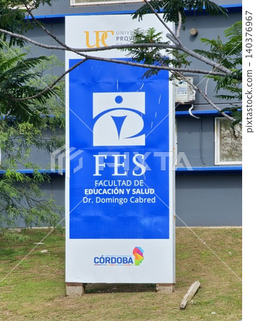 Cordoba, Argentina - April 11, 2026: Official sign of the Faculty of Education and Health Dr. Domingo Cabred Cordoba, Argentina - April 11, 2026: Official sign of the Faculty of Education and Health Dr. Domingo Cabred 140376967