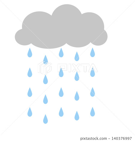 雨雲和雨的例證 雨雲和雨的例證 140376997