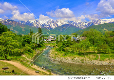 Himekawa River and the Northern Alps (Hakuba Village, Nagano Prefecture) Himekawa River and the Northern Alps (Hakuba Village, Nagano Prefecture) 140377049