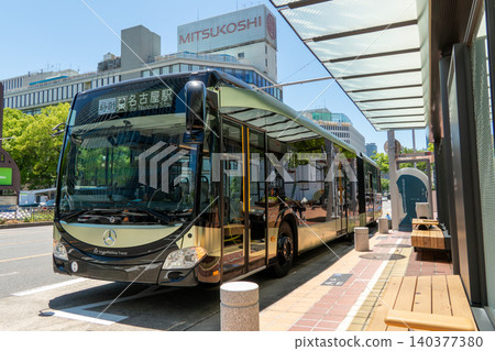 Next-generation SRT articulated buses operating in the Sakae area of Nagoya Next-generation SRT articulated buses operating in the Sakae area of Nagoya 140377380
