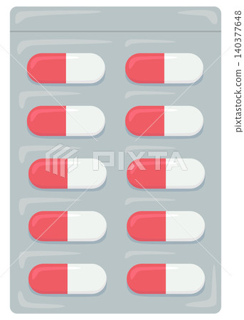 膠囊藥物的向量圖 膠囊藥物的向量圖 140377648
