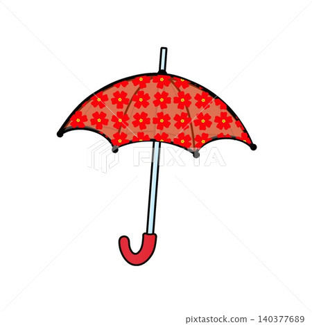 Illustration of umbrella Illustration of umbrella 140377689