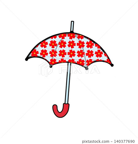Illustration of umbrella Illustration of umbrella 140377690