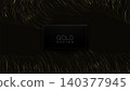 An abstract illustration with an isolated golden wavy pattern 140377945