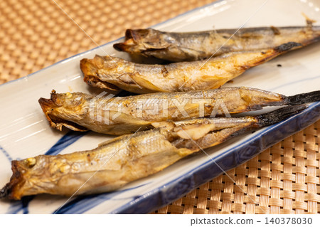 Delicious Hokkaido-produced shishamo (smelt) 140378030