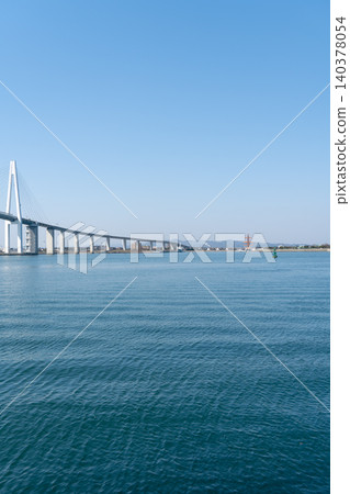 The bridge seen from the sea The bridge seen from the sea 140378054
