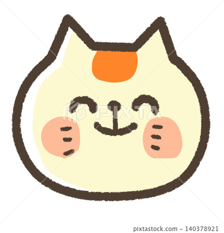 Illustration of a smiling cat Illustration of a smiling cat 140378921