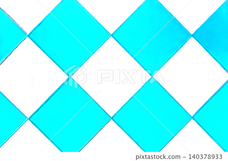 Blue light aqua white mosaic ceramic tile abstract pattern interior surface floor texture backdrop wall background Blue light aqua white mosaic ceramic tile abstract pattern interior surface floor texture backdrop wall background 140378933