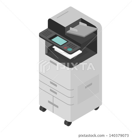 Isometric illustration: Office printer Isometric illustration: Office printer 140379073