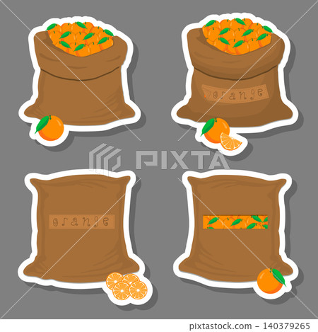 Sacks with natural food 140379265