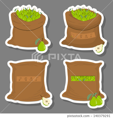 Sacks with natural food Sacks with natural food 140379291