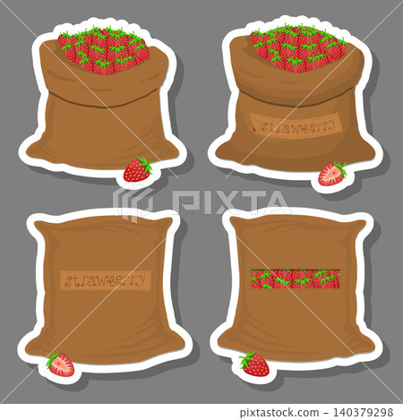 Sacks with natural food Sacks with natural food 140379298