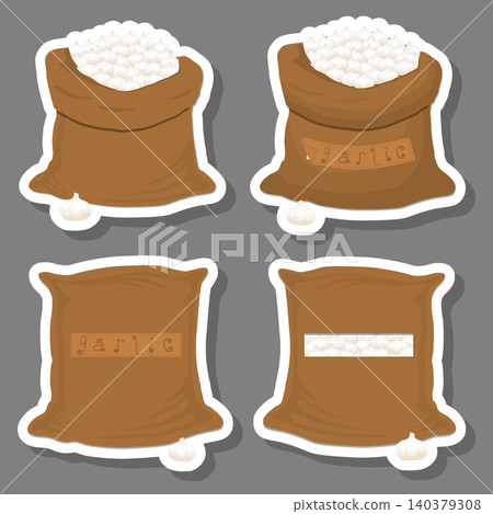 Sacks with natural food Sacks with natural food 140379308