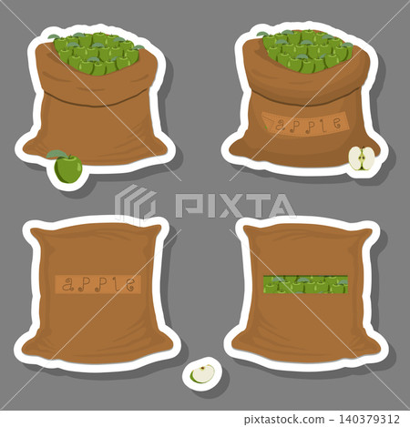 Sacks with natural food Sacks with natural food 140379312