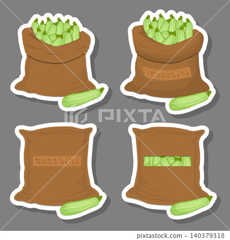Sacks with natural food Sacks with natural food 140379318