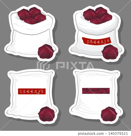 Sacks with natural food 140379321