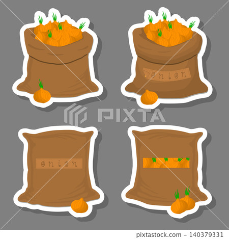 Sacks with natural food Sacks with natural food 140379331