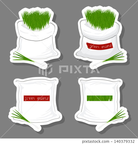 Sacks with natural food 140379332