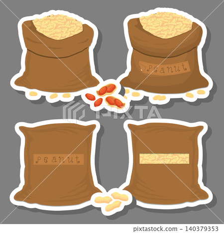Sacks with natural food Sacks with natural food 140379353