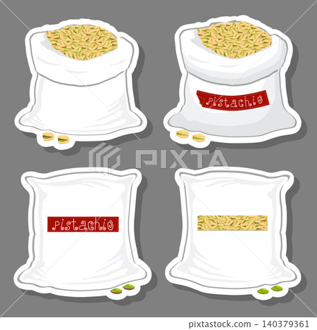 Sacks with natural food 140379361