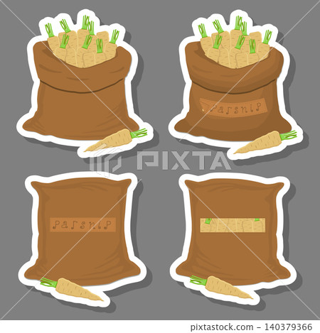 Sacks with natural food Sacks with natural food 140379366