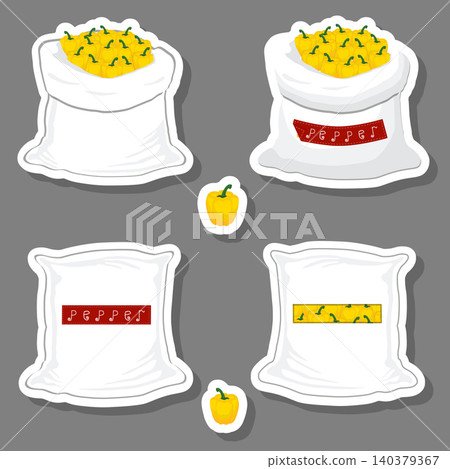 Sacks with natural food Sacks with natural food 140379367