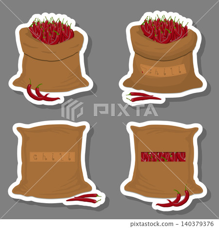 Sacks with natural food Sacks with natural food 140379376