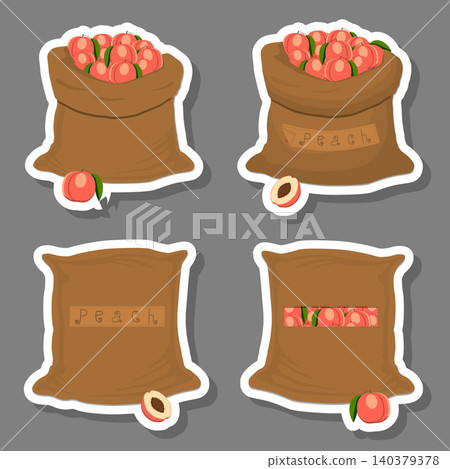 Sacks with natural food 140379378