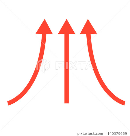 Illustration of an updraft arrow Illustration of an updraft arrow 140379669