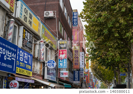 Seoul streetscape (signboard) Seoul streetscape (signboard) 140380011