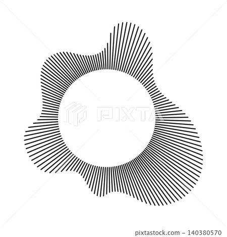 Circular wave. Radial wavy frame. Sound circle lines. Sound ring layout. Frame pattern. Radial rays. Design element. Equalizer logo. Radial spectrum. Voice flat symbol. Depicting audio music simple Circular wave. Radial wavy frame. Sound circle lines. Sound ring layout. Frame pattern. Radial rays. Design element. Equalizer logo. Radial spectrum. Voice flat symbol. Depicting audio music simple 140380570