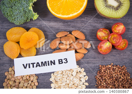 Healthy nutritious food as source natural vitamin B3, fiber and other minerals 140380867