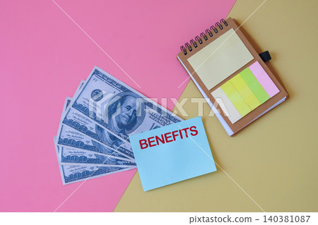 Bank note with paper note on two tone background. Bank note with paper note on two tone background. 140381087