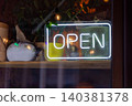 Glow Open Sign Frame 140381378