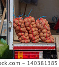 Potato in Sacks Truck 140381385