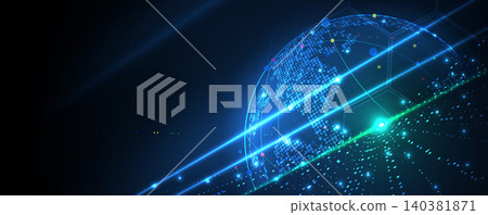 Abstract computer technology and science background 140381871