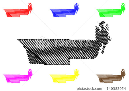 Jefferson County, State of Washington (U.S. county, United States of America, USA, U.S., US) map vector illustration, scribble sketch Jefferson map Jefferson County, State of Washington (U.S. county, United States of America, USA, U.S., US) map vector illustration, scribble sketch Jefferson map 140382954