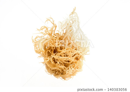Dried irish sea moss superfood on white background 140383056