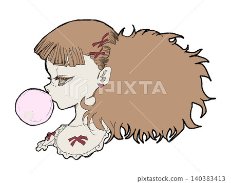 夢幻可愛女孩泡泡糖 夢幻可愛女孩泡泡糖 140383413