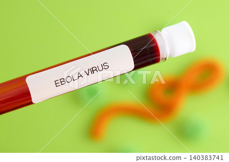 Ebola virus blood sample in laboratory test tube Ebola virus blood sample in laboratory test tube 140383741