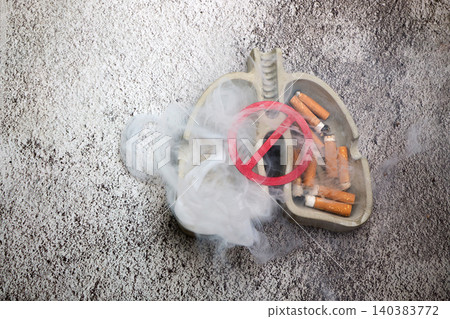 Anti smoking campaign for healthy lung concept Anti smoking campaign for healthy lung concept 140383772