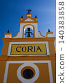 Religious Brotherhood House of the village of Coria in El Rocio Village, Empty Before Pilgrimage Religious Brotherhood House of the village of Coria in El Rocio Village, Empty Before Pilgrimage 140383858